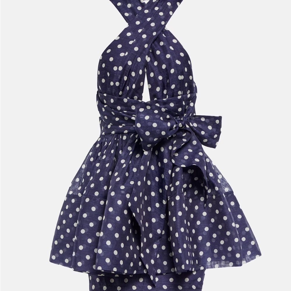 ZIMMERMANN - High Tide linen and silk minidress - Size 3 - Picture 4 of 4